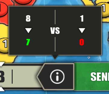 War game risk attack